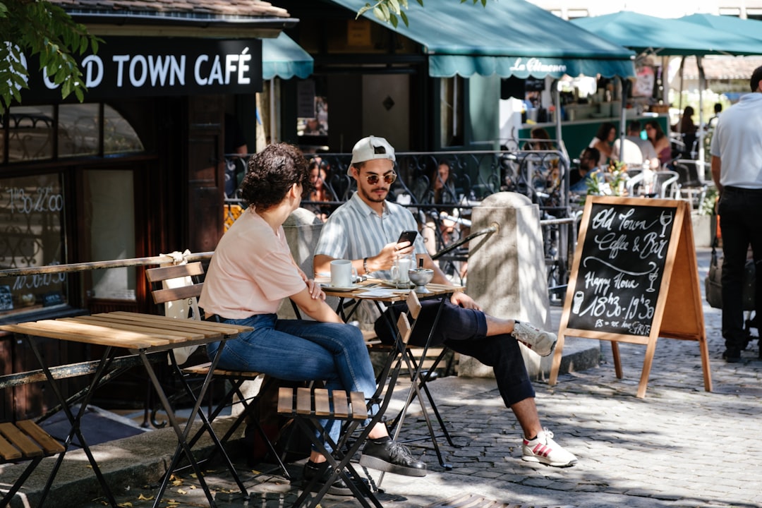 a café in the old town
